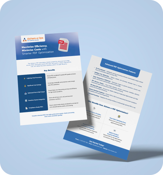Download Alchem-e PDF Optimizer Module Flyer